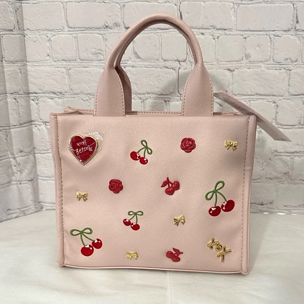 NWT Betsey Johnson Xonora 3-Way Studded Satchel Tote Bag - Picture 4 of 14